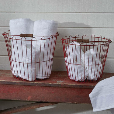 Hillside Baskets Set - Set of 2 Park Designs - The Fox Decor